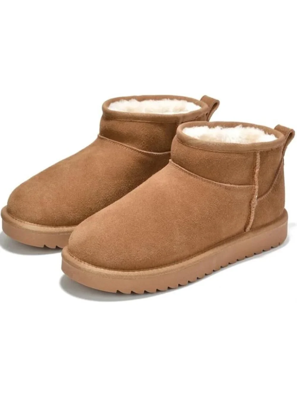 Womens Chestnut Suede Project Cloud Genuine Leather Comfortable Ankle Boots